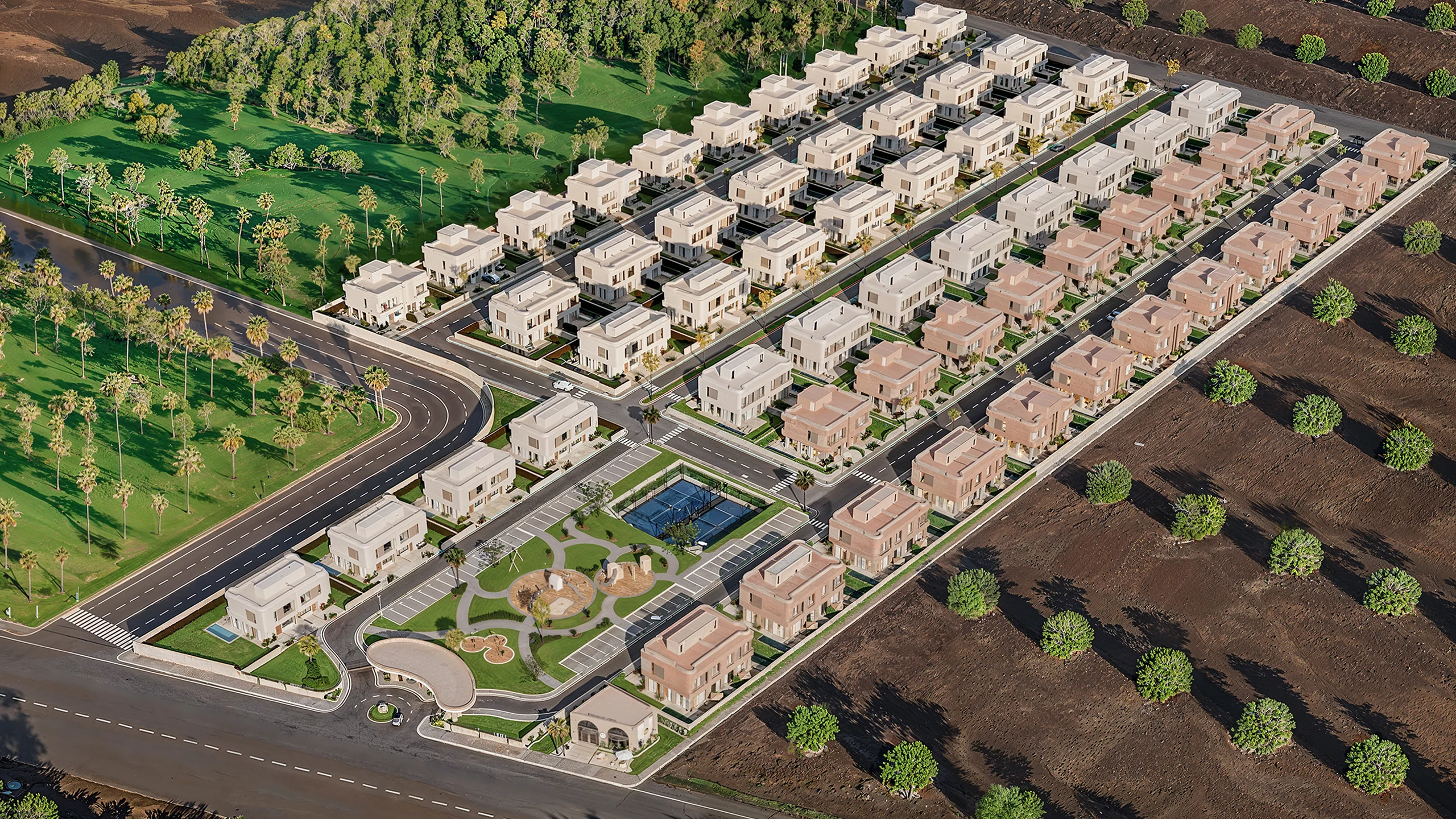 Plan de masse - AIA Villas project master plan (Tranche 1)