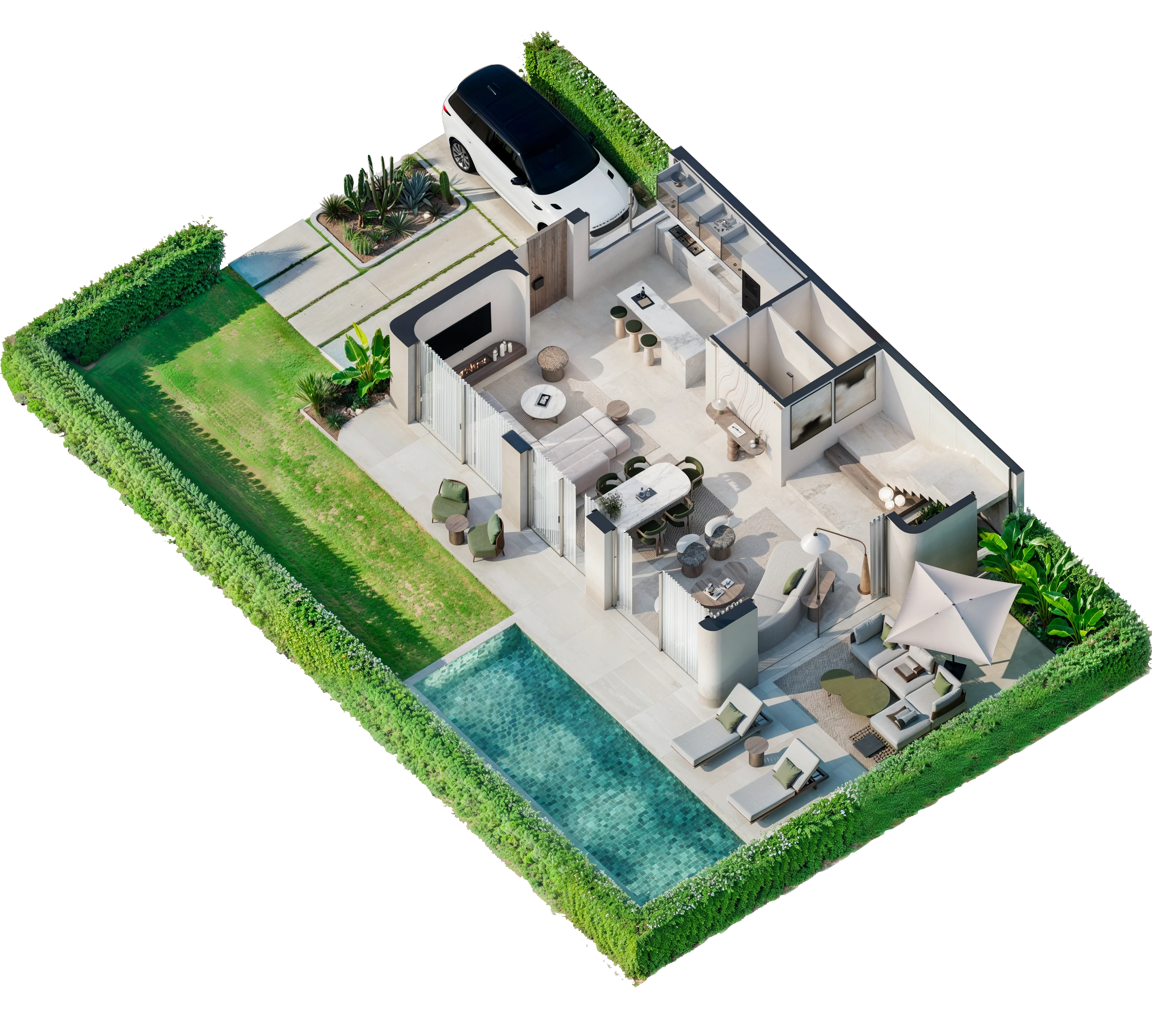 Villa A floorplan RDC