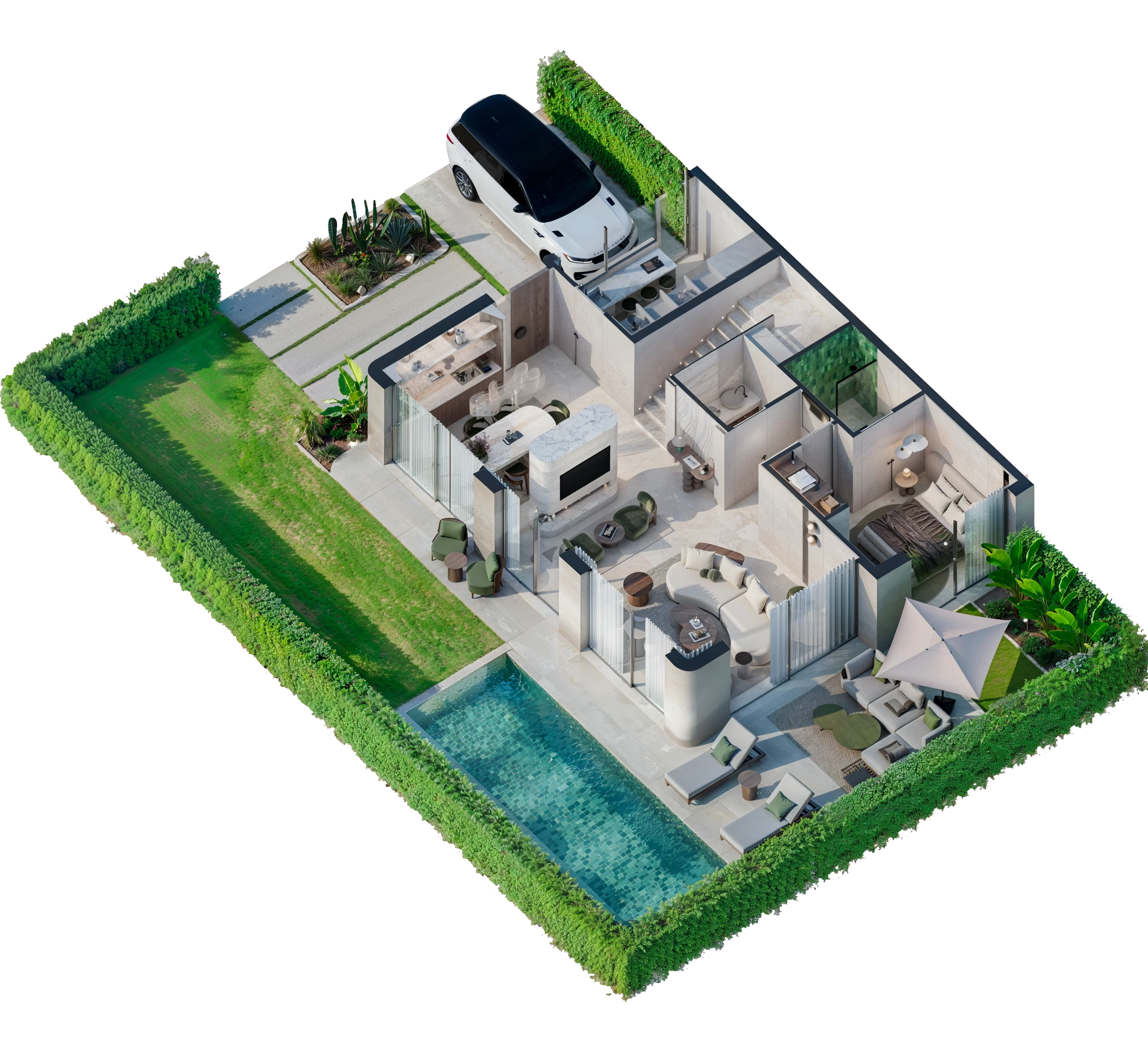 Villa B floorplan RDC