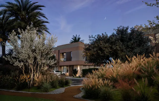 AIA Villas - vue oasis du domaine