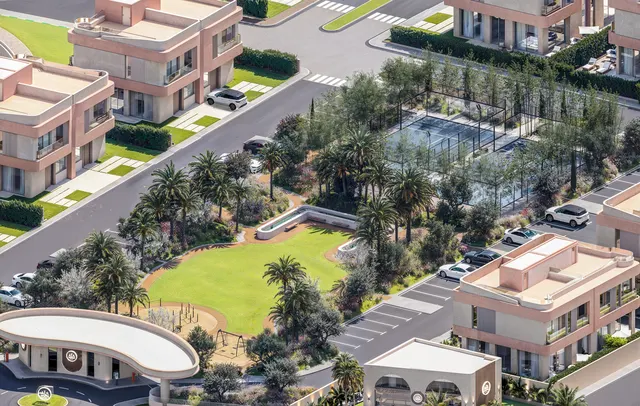 AIA Villas - vue oasis du domaine