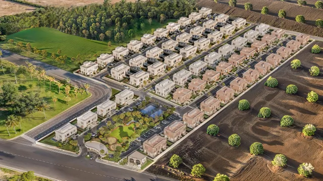 AIA Villas - vue oasis du domaine