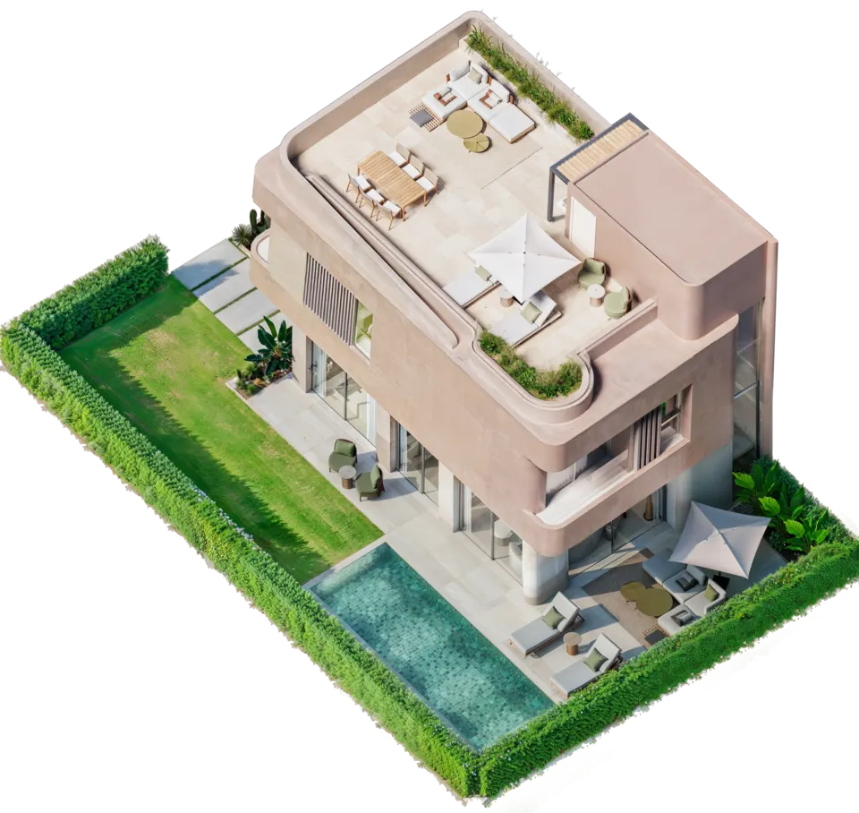 Villa A floorplan Rooftop