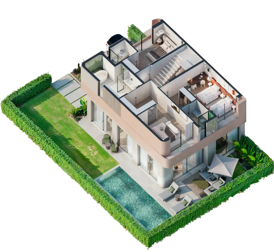 Villa B floorplan Etage