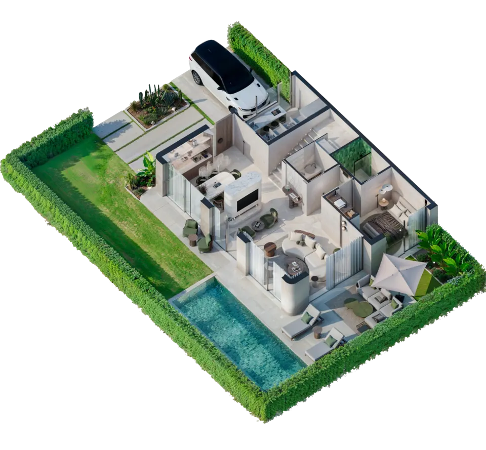 Villa B floorplan RDC