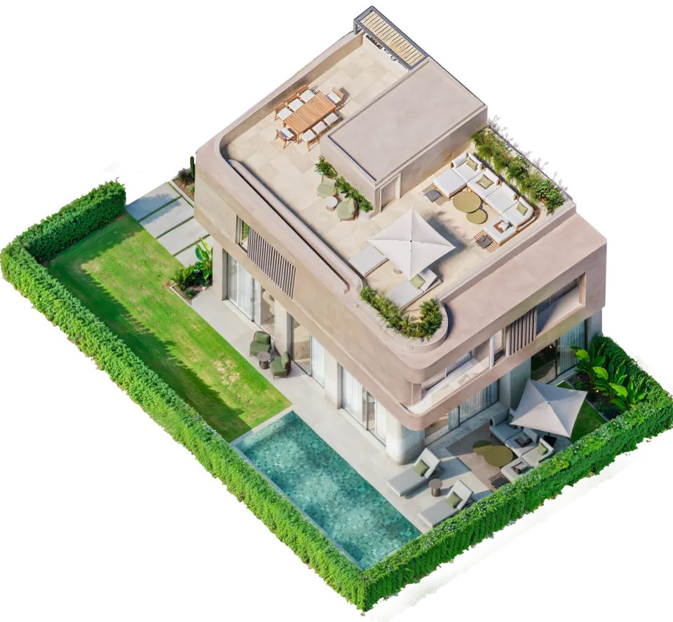 Villa B floorplan Rooftop