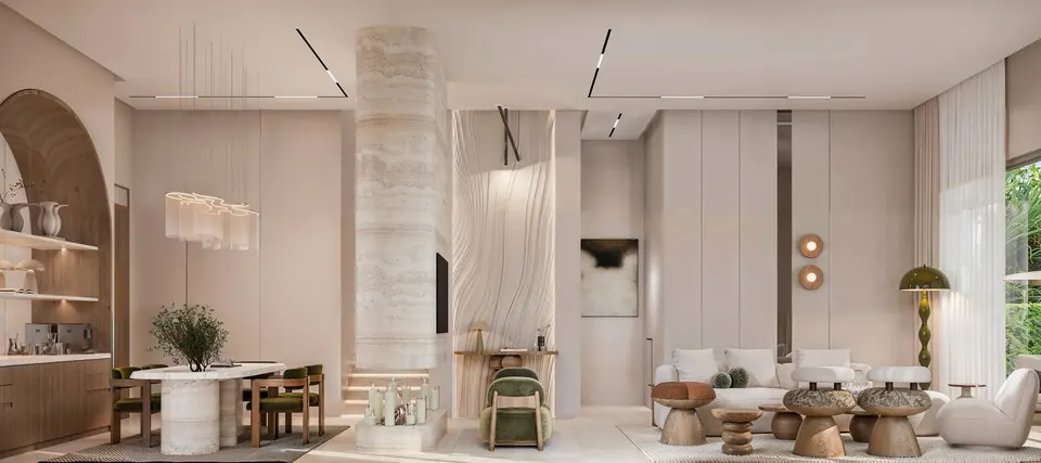 Intérieur villa AIA - Espace de vie