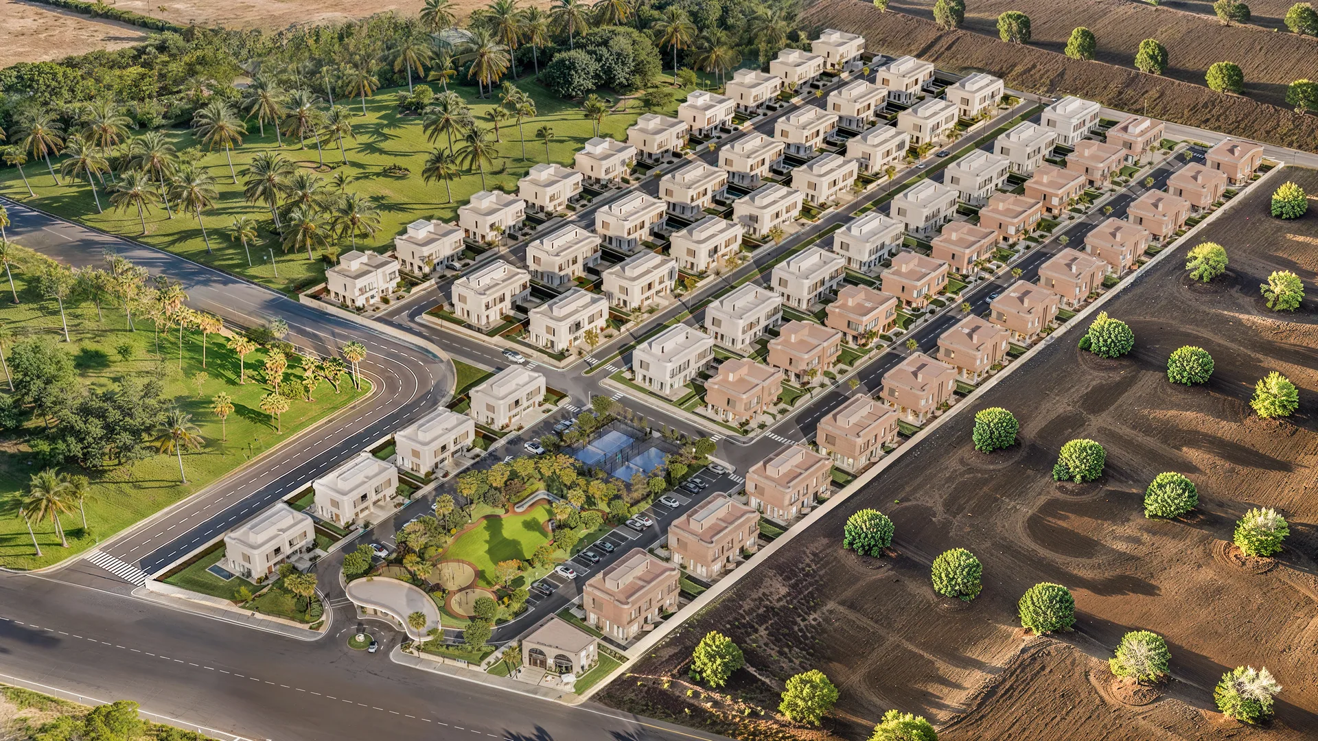 Votre villa à Marrakech vous attend - vue globale du domaine AIA Villas